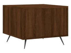 Mesa de centro | Mesa de apoio 50x50x40 cm derivados madeira carvalho^ Mesa De Centro