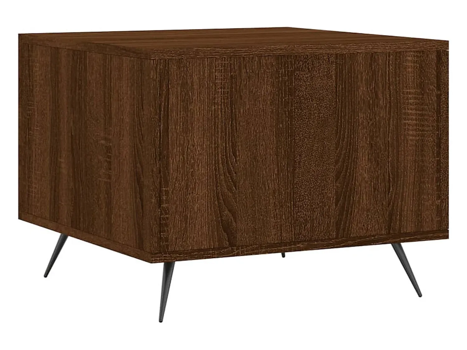 Mesa de centro | Mesa de apoio 50x50x40 cm derivados madeira carvalho^ Mesa De Centro