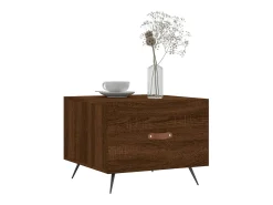 Mesa de centro | Mesa de apoio 50x50x40 cm derivados madeira carvalho^ Mesa De Centro
