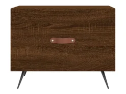 Mesa de centro | Mesa de apoio 50x50x40 cm derivados madeira carvalho^ Mesa De Centro