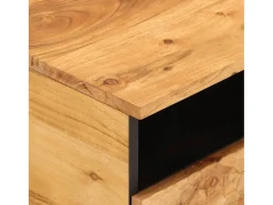 Mesa de centro | Mesa de apoio | Mesa de café 80x54x40 cm madeira de acácia maciça^ Mesa De Centro