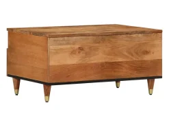 Mesa de centro | Mesa de apoio | Mesa de café 80x54x40 cm madeira de mangueira maciça^ Mesa De Centro