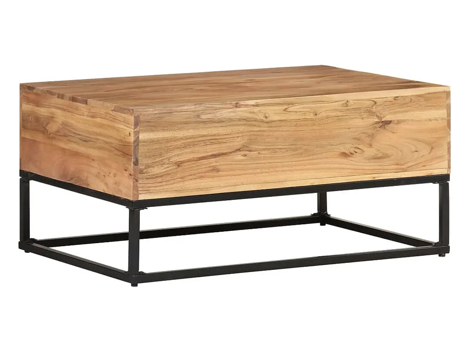 Mesa De Centro* Mesa de centro | Mesa de apoio | Mesa de café 90x60x40 cm madeira de acácia maciça Castanho