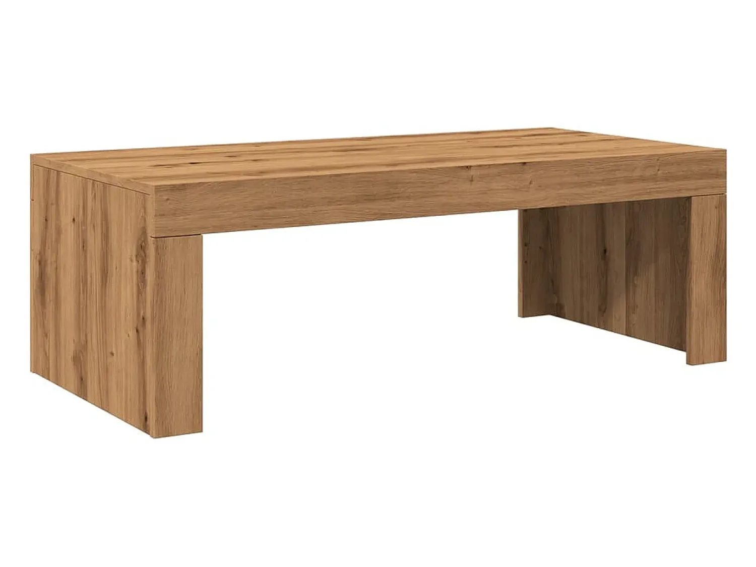 Mesa de centro | Mesa de apoio | Mesa de café 102x50x35 cm deriv. madeira carvalho artisiano^ Mesa De Centro