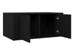 Mesa De Centro* Mesa de centro | Mesa de apoio 80x50x36 cm derivados de madeira Preto