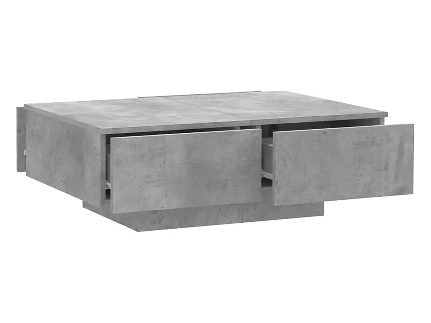 Mesa De Centro| Mesa de centro | Mesa de apoio 90x60x31 cm contraplacado cimento Cinzento