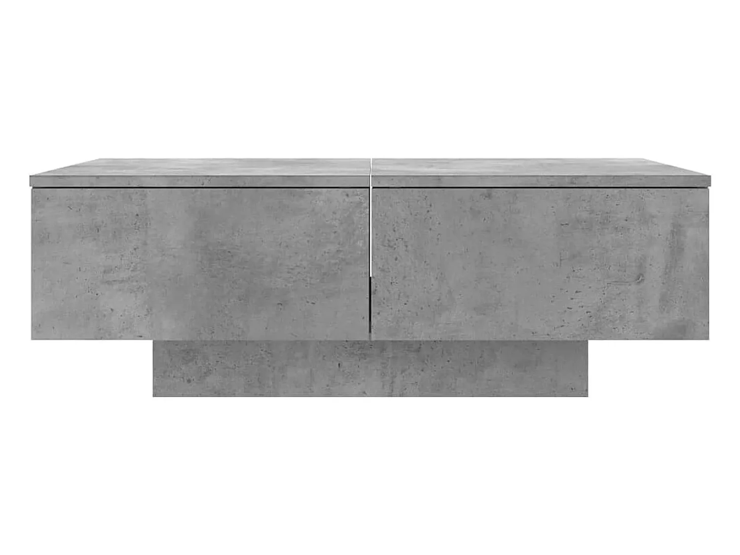 Mesa De Centro| Mesa de centro | Mesa de apoio 90x60x31 cm contraplacado cimento Cinzento
