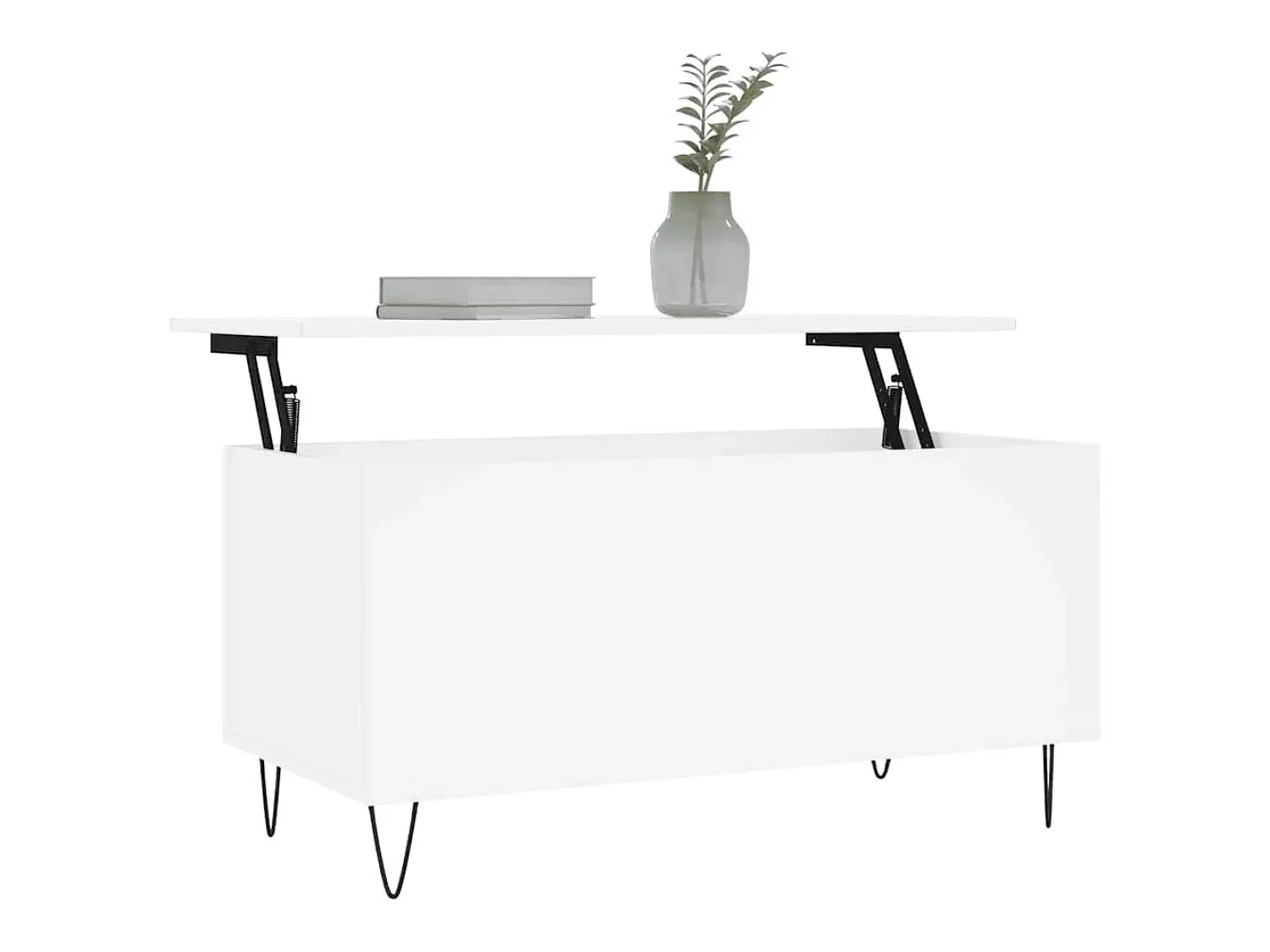 Mesa de centro | Mesa de apoio 90x44.5x45 cm derivados de madeira^ Mesa De Centro