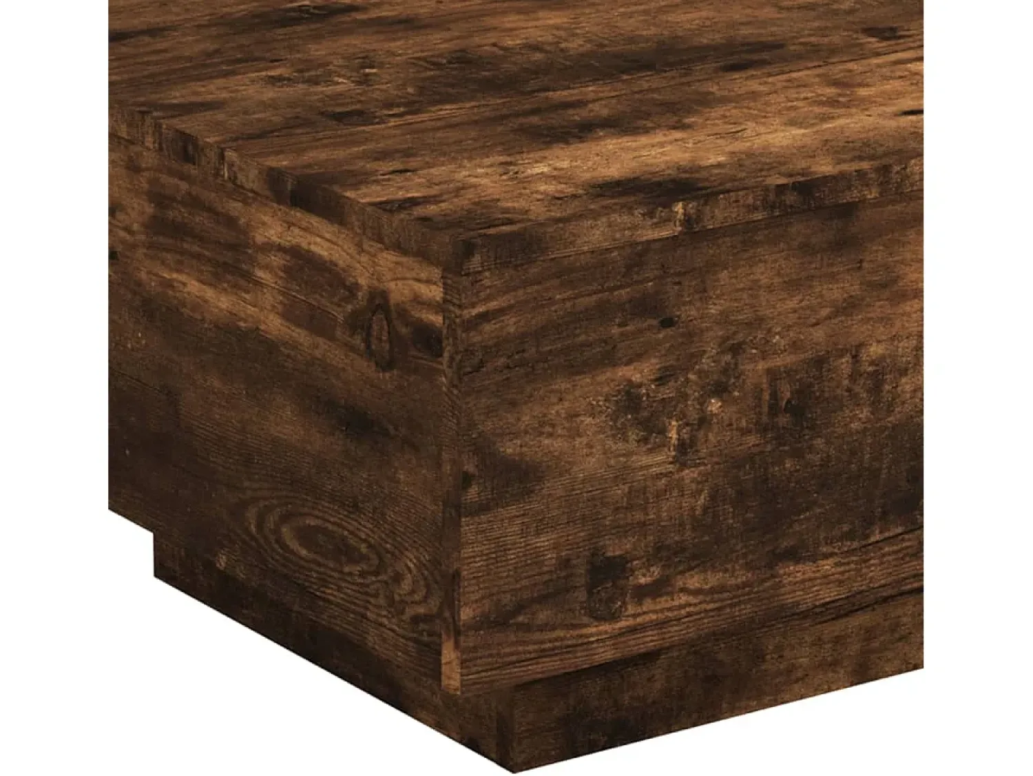 Mesa De Centro| Mesa de centro | Mesa de apoio 55x55x31 cm derivados de madeira carvalho fumado Castanho