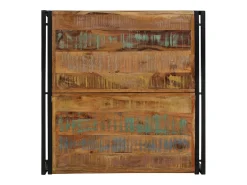 Mesa de centro | Mesa de apoio 80x80x35 cm madeira maciça recuperada^ Mesa De Centro
