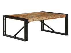 Mesa de centro | Mesa de apoio 80x80x35 cm madeira maciça recuperada^ Mesa De Centro