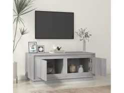 Mesa De Centro| Mesa de centro | Mesa de apoio 102x50x44 cm derivados madeira sonoma Cinzento
