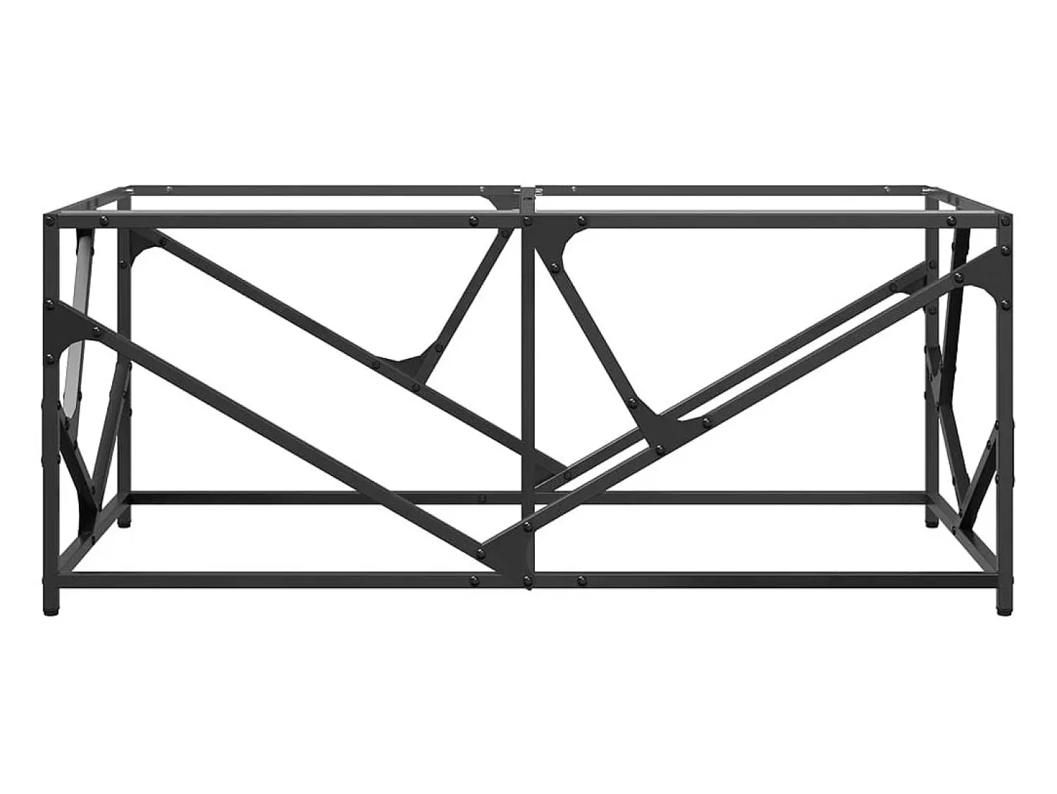 Mesa de centro | Mesa de apoio c/ topo em vidro 98.5x50x41 cm aço^ Mesa De Centro