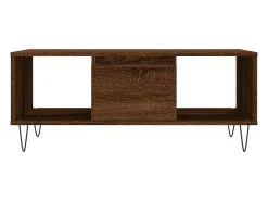 Mesa de centro | Mesa de apoio 90x50x36.5cm derivados madeira carvalho^ Mesa De Centro