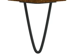 Mesa De Centro* Mesa de centro | Mesa de apoio 90x44.5x45 cm derivados madeira carvalho fumado Castanho