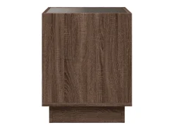 Mesa de centro | Mesa de apoio luzes LED Infinity 50x50x50 cm carvalho^ Mesa De Centro