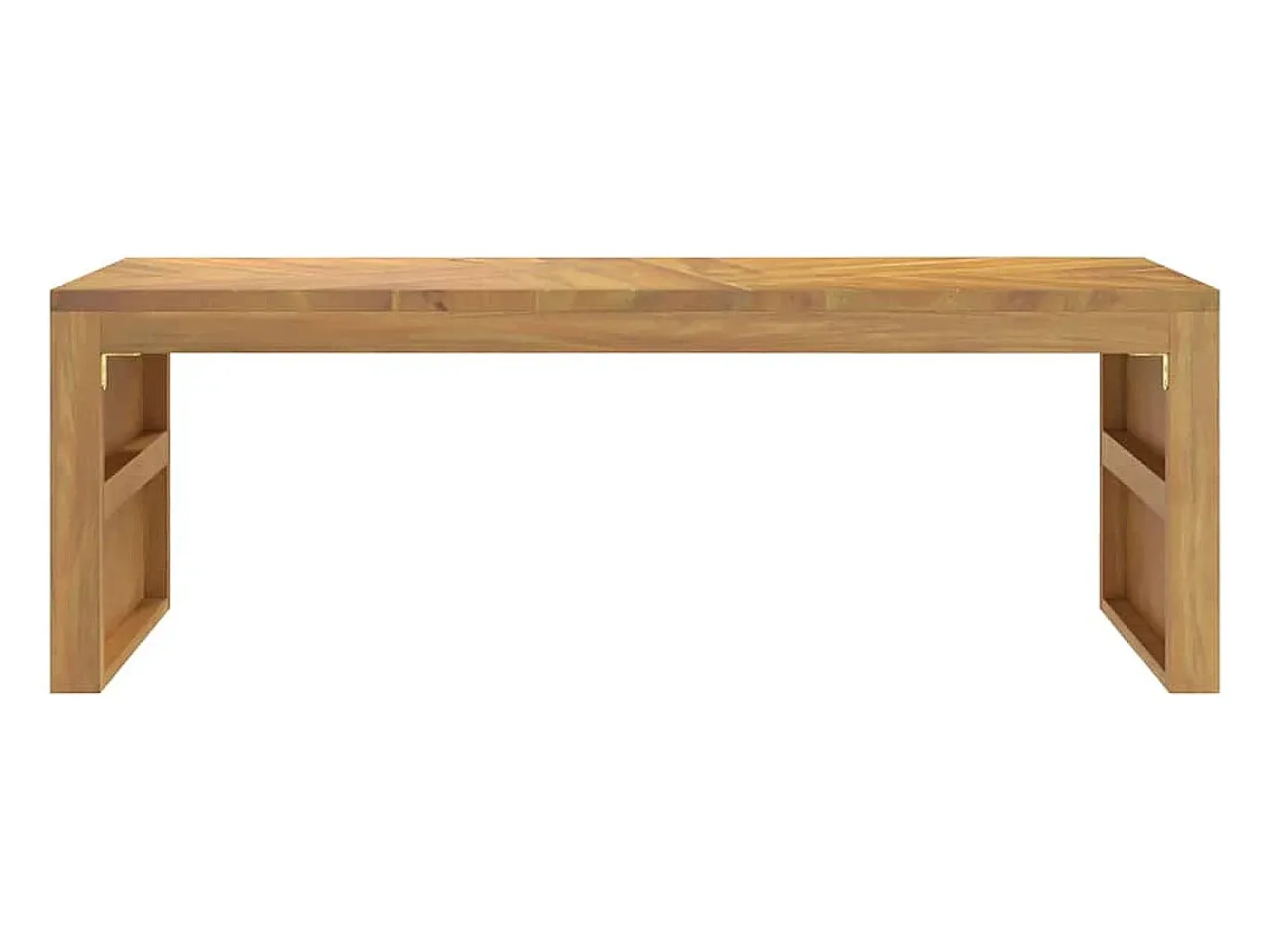 Mesa De Centro| Mesa de centro | Mesa de apoio | Mesa de café 110x35x38 cm madeira maciça teca Castanho
