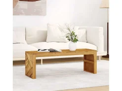 Mesa De Centro| Mesa de centro | Mesa de apoio | Mesa de café 110x35x38 cm madeira maciça teca Castanho