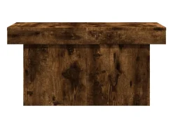 Mesa de centro | Mesa de apoio 100x55x40 cm derivados madeira carvalho fumado Castanho