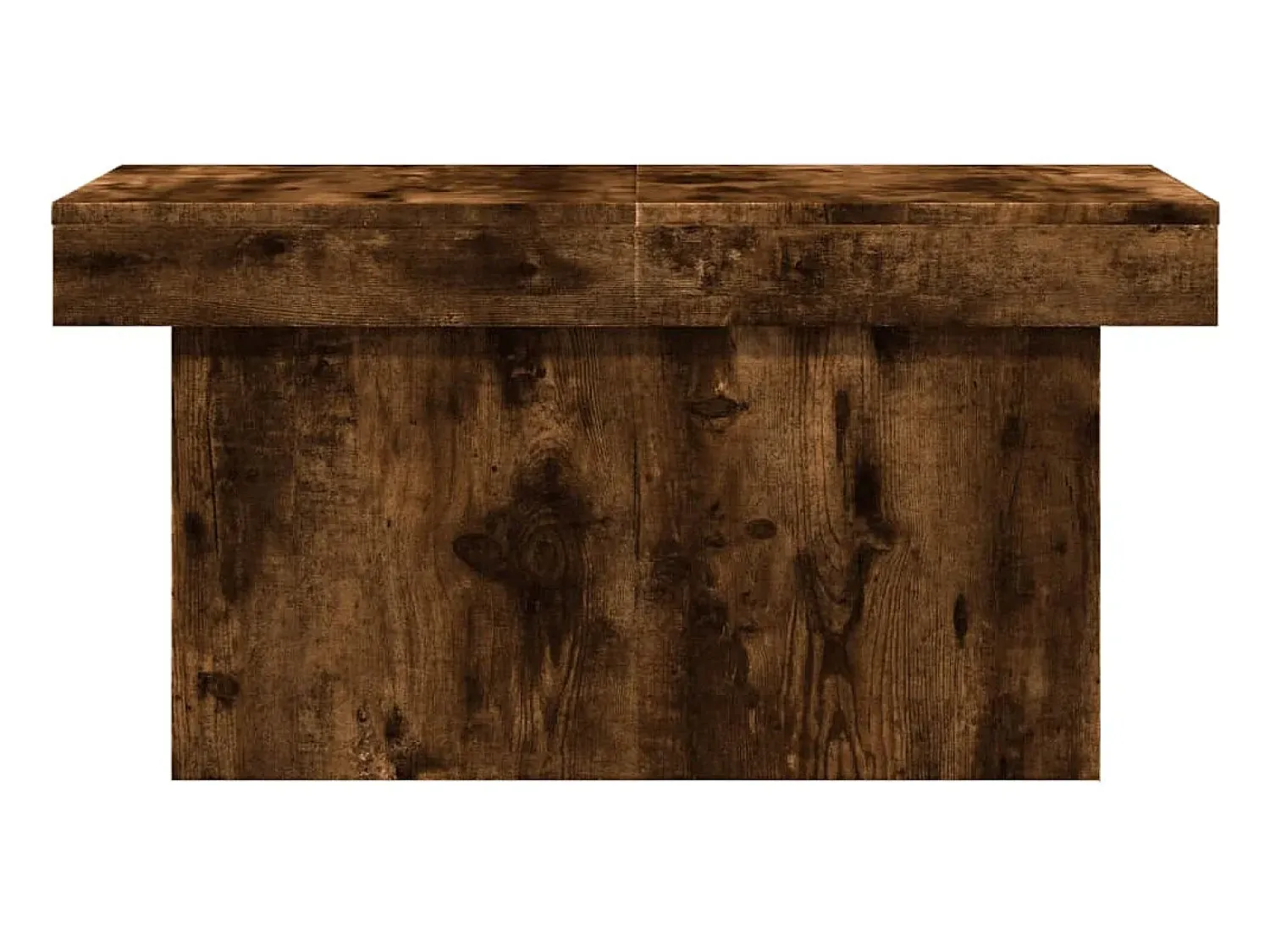 Mesa de centro | Mesa de apoio 100x55x40 cm derivados madeira carvalho fumado Castanho