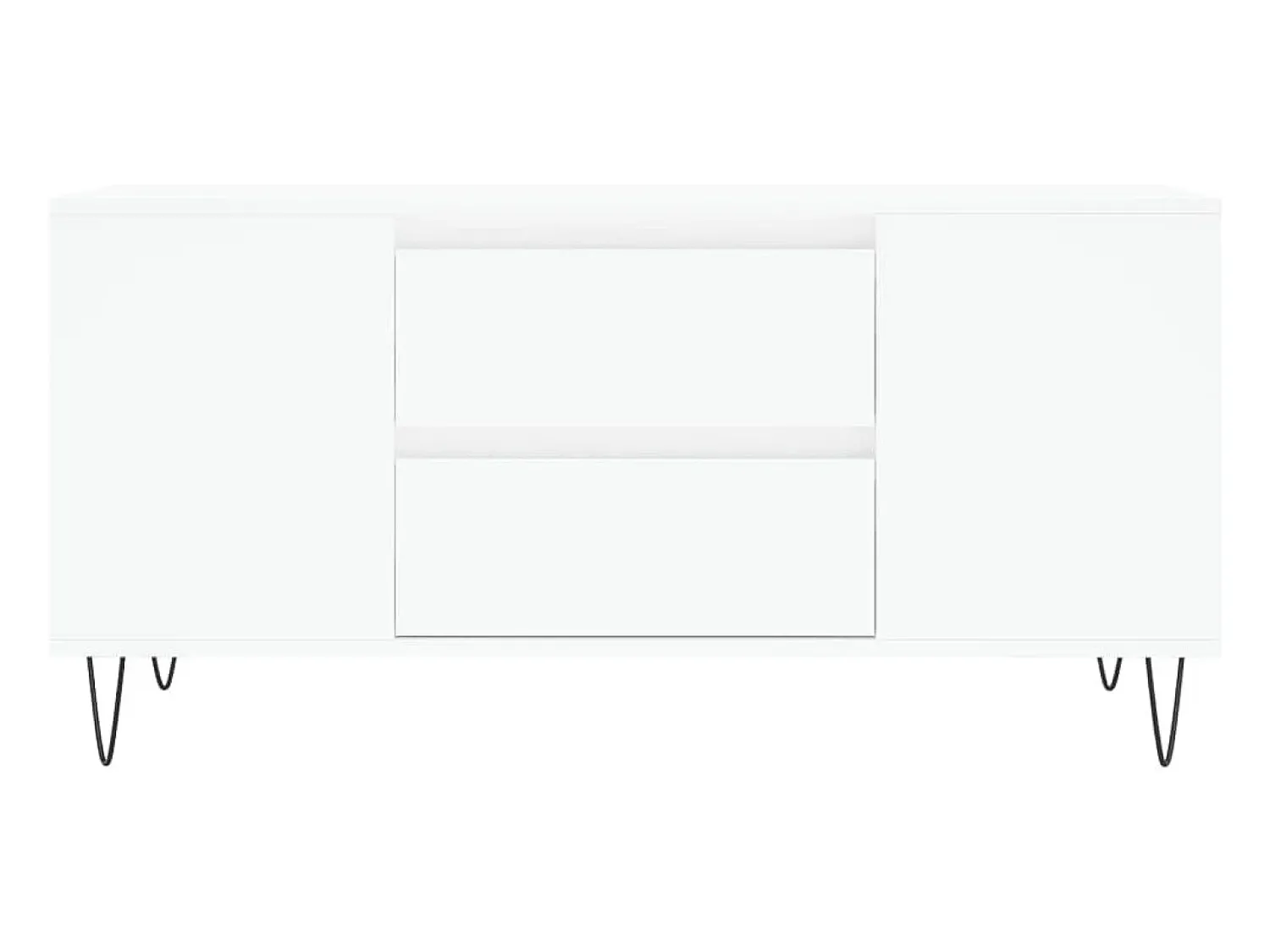 Mesa De Centro* Mesa de centro | Mesa de apoio 102x44.5x50 cm derivados de madeira Branco