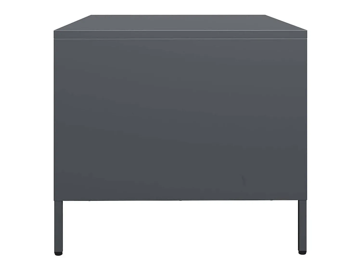 Clearance Mesa de centro | Mesa de apoio | Mesa de café 101.5x50x43.5 cm aço laminado a frio antracite Preto