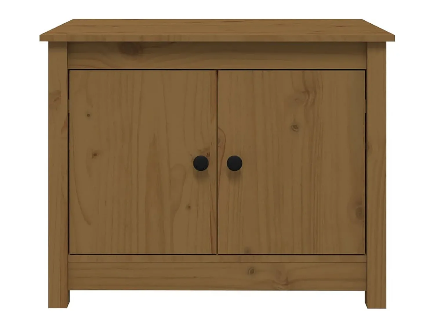 Mesa De Centro| Mesa de centro | Mesa de apoio 71x49x55 cm pinho maciço mel Castanho
