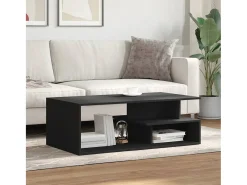 Mesa De Centro| Mesa de centro | Mesa de apoio 102x55x35 cm derivados de madeira Preto