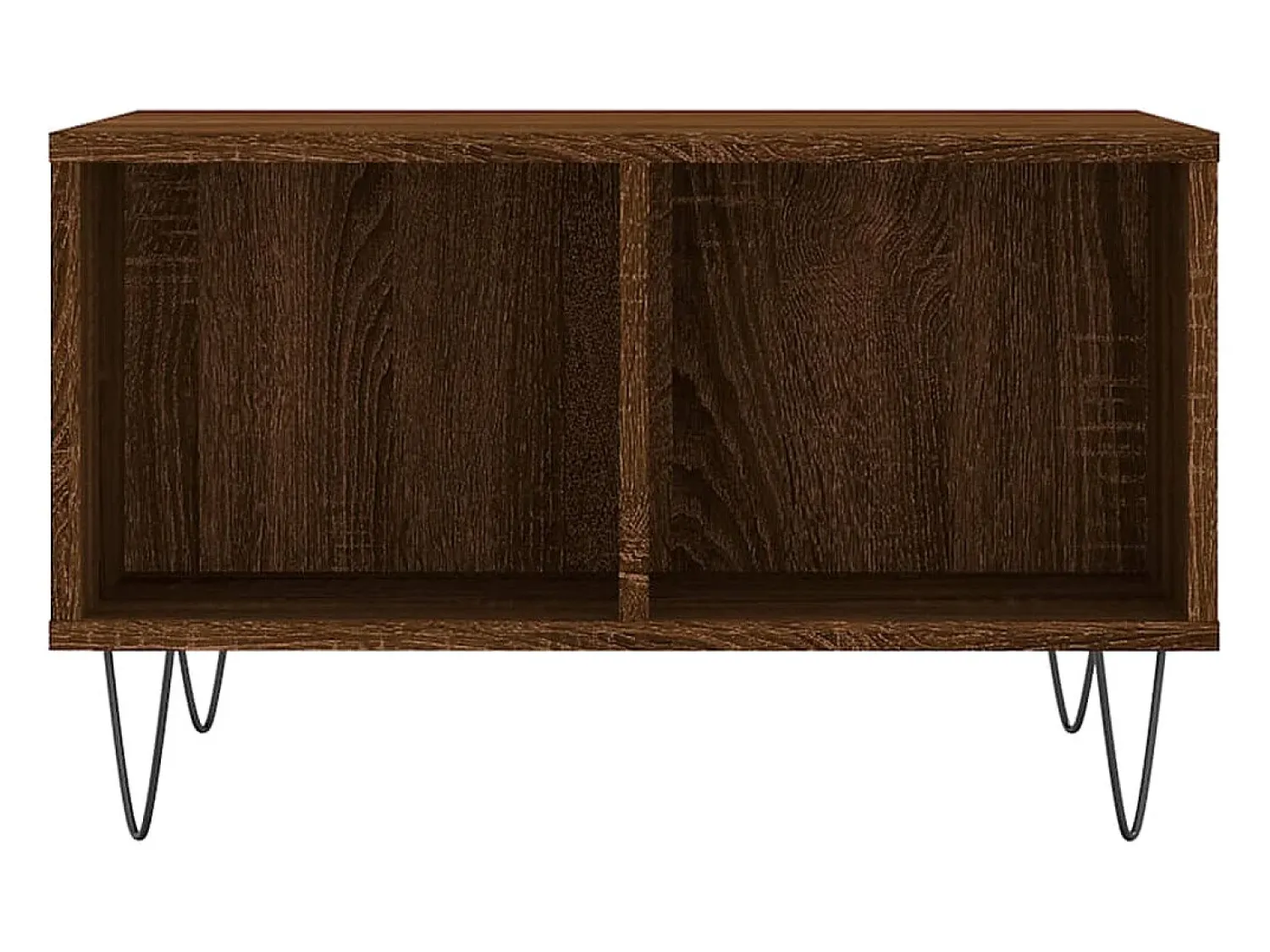 Mesa De Centro| Mesa de centro | Mesa de apoio 60x50x36.5cm derivados madeira carvalho Castanho