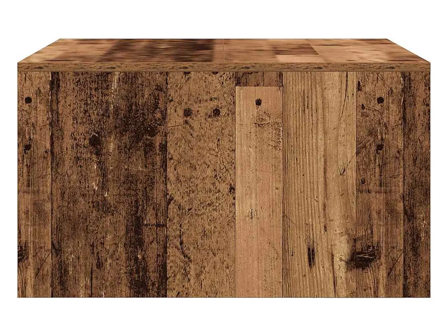 Mesa de centro | Mesa de apoio com gavetas 70.5x70x40 cm madeira velha^ Mesa De Centro