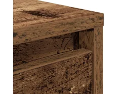 Mesa de centro | Mesa de apoio com gavetas 70.5x70x40 cm madeira velha^ Mesa De Centro