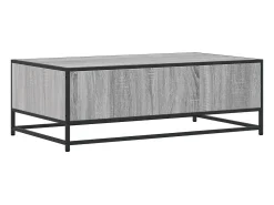 Mesa de centro | Mesa de apoio 100x57x35cm deriv. madeira/metal sonoma^ Mesa De Centro