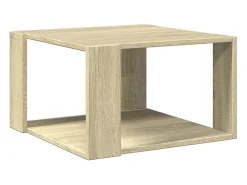 Mesa De Centro| Mesa de centro | Mesa de apoio 51.5x51.5x30cm derivados madeira carvalho sonoma Castanho