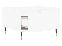 Mesa De Centro| Mesa de centro | Mesa de apoio 55x55x36.5 cm derivados de madeira Branco