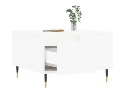Mesa De Centro| Mesa de centro | Mesa de apoio 55x55x36.5 cm derivados de madeira Branco