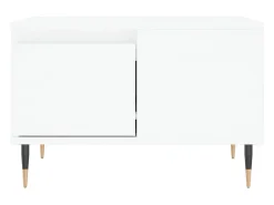 Mesa De Centro| Mesa de centro | Mesa de apoio 55x55x36.5 cm derivados de madeira Branco