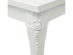 Mesa De Centro| Mesa de centro | Mesa de apoio 100x50x42 cm derivados madeira brilhante Branco