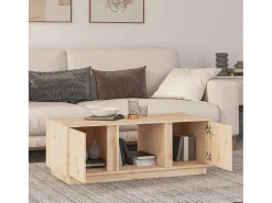 Mesa De Centro| Mesa de centro | Mesa de apoio | Mesa de café 110x50x40 cm pinho maciço Castanho