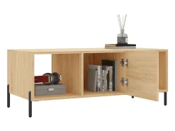 Hot Mesa de centro | Mesa de apoio 102x50x40 derivados de madeira carvalho sonoma Castanho