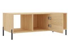 Hot Mesa de centro | Mesa de apoio 102x50x40 derivados de madeira carvalho sonoma Castanho