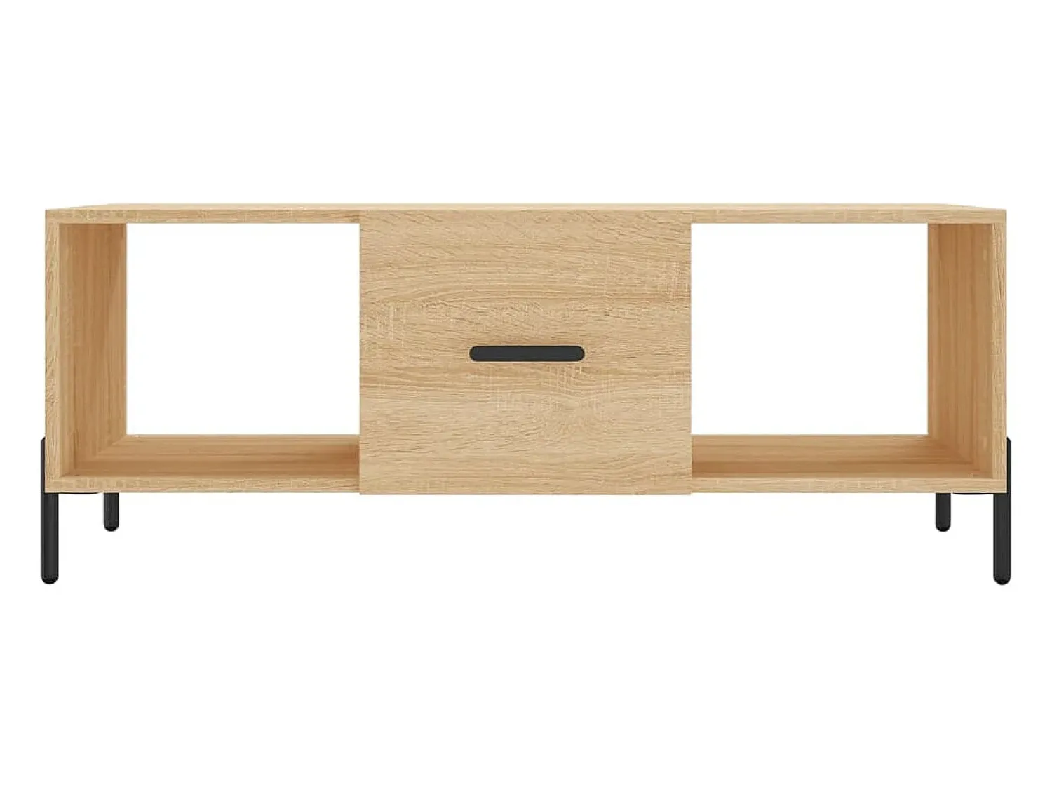 Hot Mesa de centro | Mesa de apoio 102x50x40 derivados de madeira carvalho sonoma Castanho