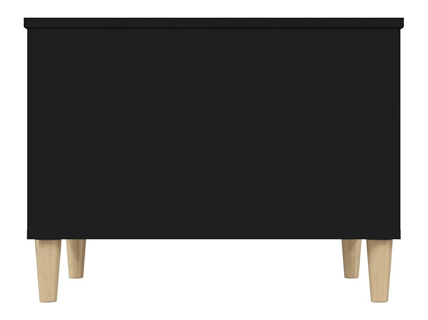 Mesa De Centro* Mesa de centro | Mesa de apoio 60x44.5x45 cm derivados de madeira Preto
