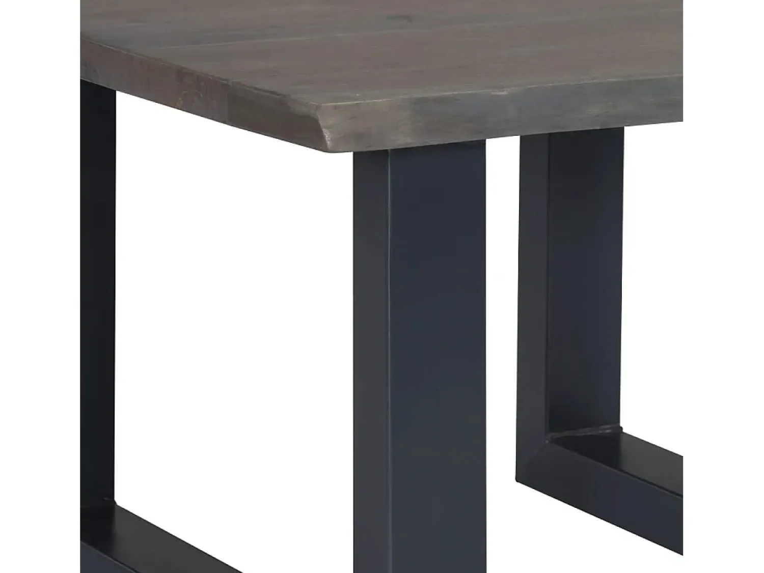 Mesa De Centro* Mesa de centro | Mesa de apoio | Mesa de café c/ arestas vivas 60x60x40cm acácia maciça Cinzento
