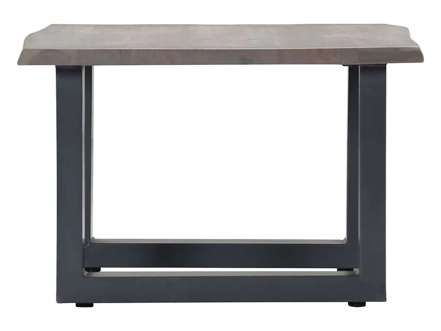 Mesa De Centro* Mesa de centro | Mesa de apoio | Mesa de café c/ arestas vivas 60x60x40cm acácia maciça Cinzento