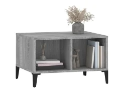 Discount Mesa de centro | Mesa de apoio 60x50x36.5 cm derivados de madeira cinza sonoma Cinzento