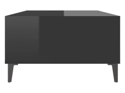Mesa De Centro* Mesa de centro | Mesa de apoio derivados de madeira brilhante Preto