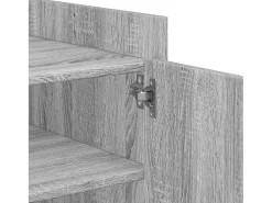 Mesa De Centro| Mesa de centro | Mesa de apoio 80x50x50 cm derivados de madeira sonoma Cinzento