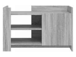 Mesa De Centro| Mesa de centro | Mesa de apoio 80x50x50 cm derivados de madeira sonoma Cinzento