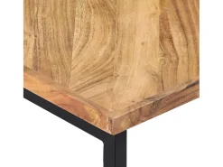 Mesa De Centro| Mesa de centro | Mesa de apoio | Mesa de café 110x110x36 cm madeira de acácia maciça Castanho