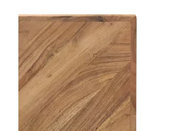 Mesa De Centro| Mesa de centro | Mesa de apoio | Mesa de café 110x110x36 cm madeira de acácia maciça Castanho